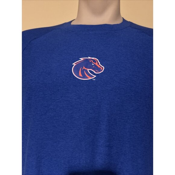 NWT Boise State University Broncos BSU Colosseum Blue Performance Shirt Mens  L - Picture 2 of 7